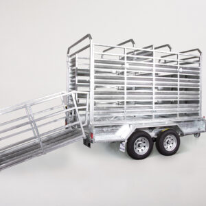 10x6 Tandem Axle Trailer with Cattle Crate